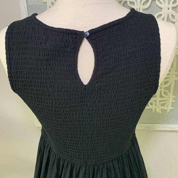 Japna black midi- maxi dress with fitted body and flowing skirt size small - Picture 7 of 10